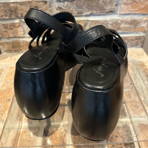 Free People Brooklyn Ankle Strap Platform Sandal Black 8.5 - Picture 5 of 7